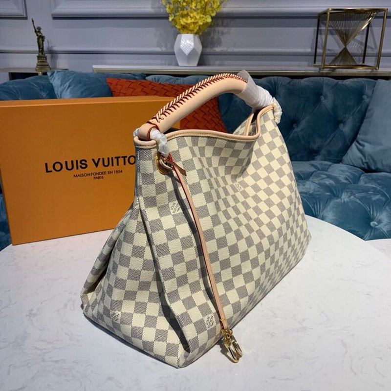 Louis Vuitton Artsy MM Damier Azur Canvas For Women, Women’s Handbags 16.1in/41cm LV N40253