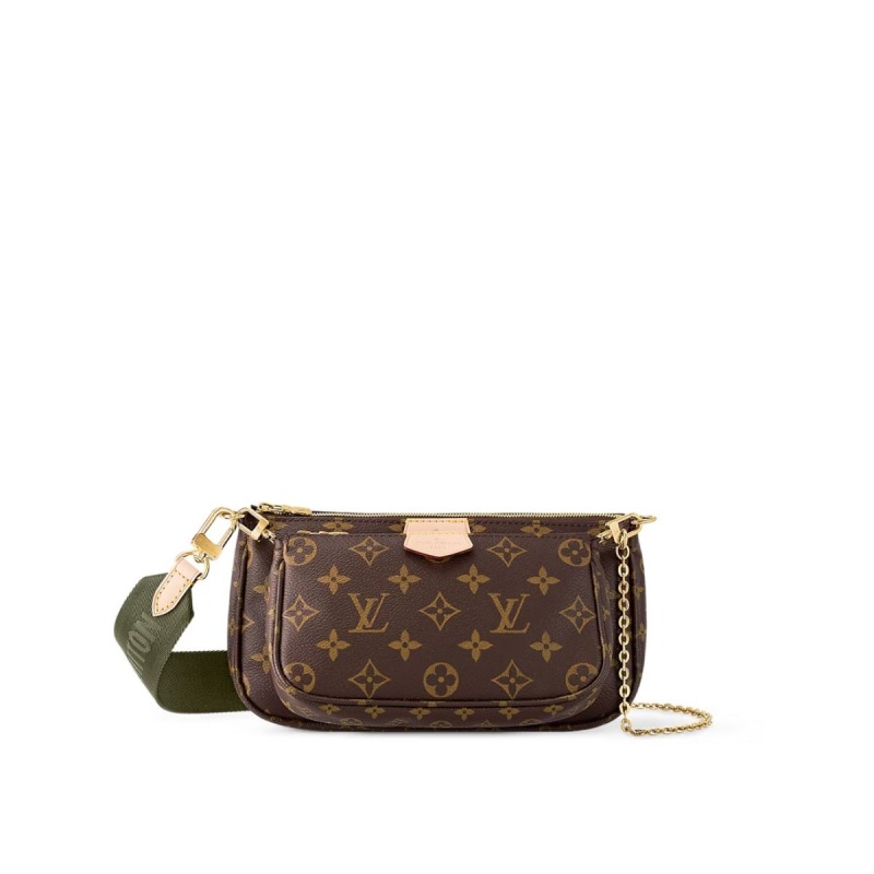 Louis Vuitton Multi Pochette Accessoires Monogram Canvas Khaki For Women, Women’s Handbags, Shoulder And Crossbody Bags 9.4in/24cm LV M44813