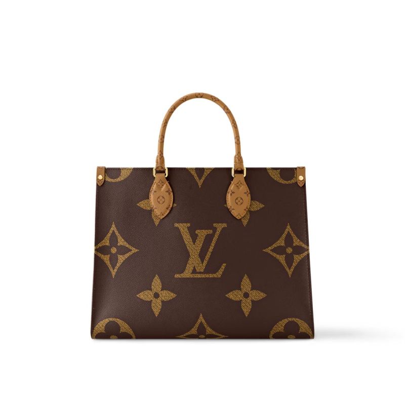 Louis Vuitton OnTheGo MM Monogram And Monogram Reverse Canvas For Women, Women’s Handbags, Shoulder Bags 13.8in/35cm LV M45321