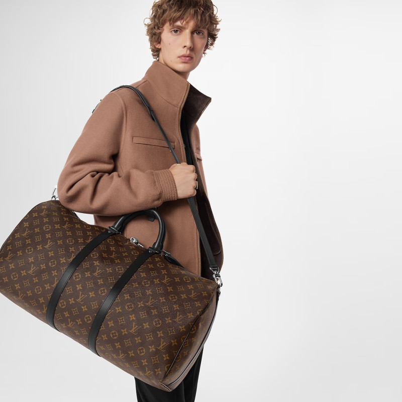 Louis Vuitton Keepall Bandoulière 55 Bag Brown 21,7in/55cm M56714