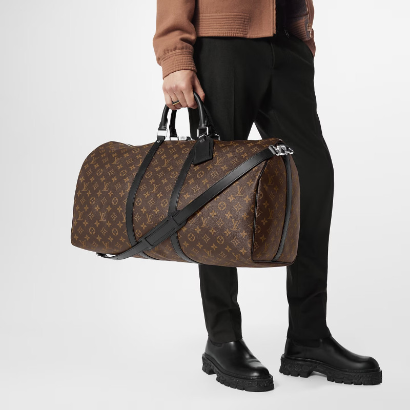 Louis Vuitton Keepall Bandoulière 55 Bag Brown 21,7in/55cm M56714