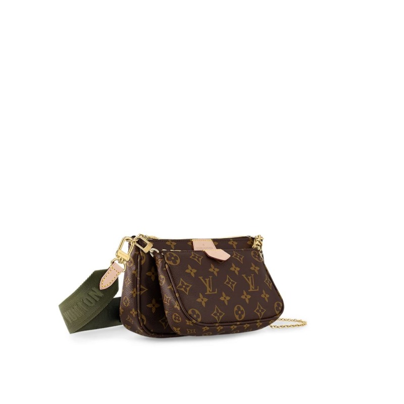 Louis Vuitton Multi Pochette Accessoires Monogram Canvas Khaki For Women, Women’s Handbags, Shoulder And Crossbody Bags 9.4in/24cm LV M44813