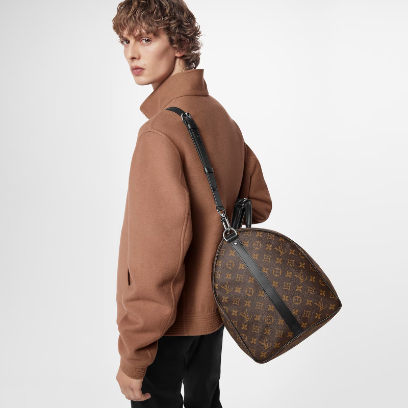 Louis Vuitton Keepall Bandoulière 55 Bag Brown 21,7in/55cm M56714