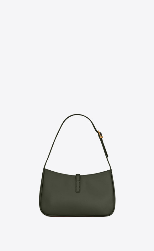 Saint Laurent YSL Small ‘Le 5 À 7 Hobo Bag In Smooth Leather Green For Women – 215080301
