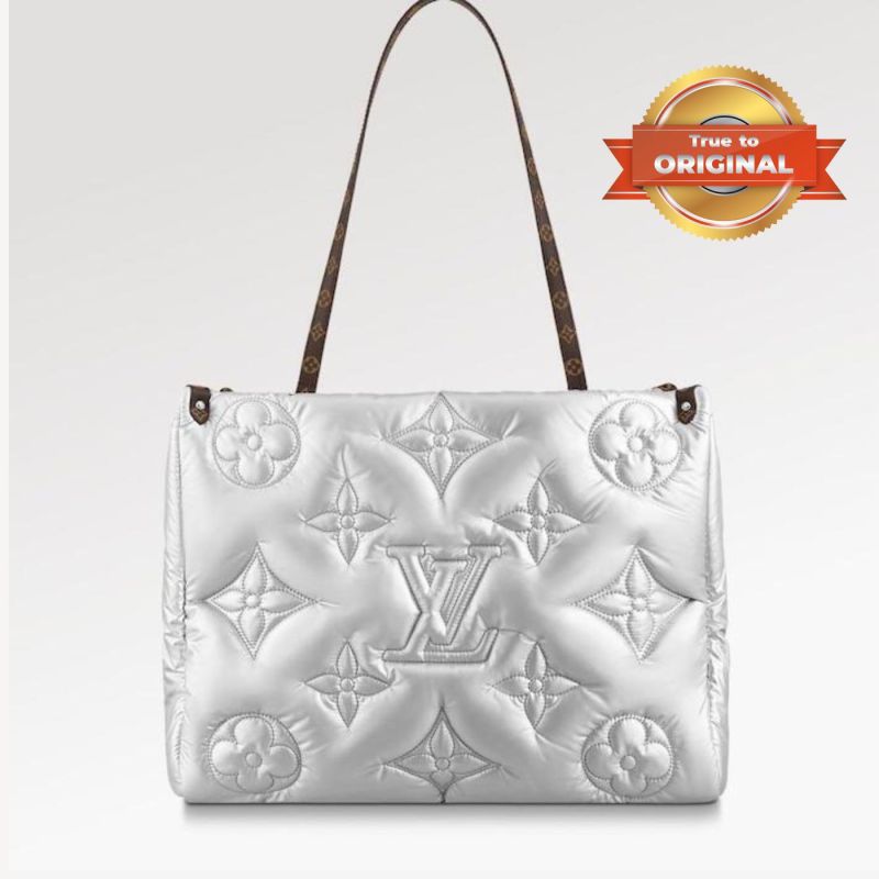 [True-to-ORIGINAL] Louis Vuitton Pillow Onthego GM Silver For Women 16.1in/41cm LV M21053
