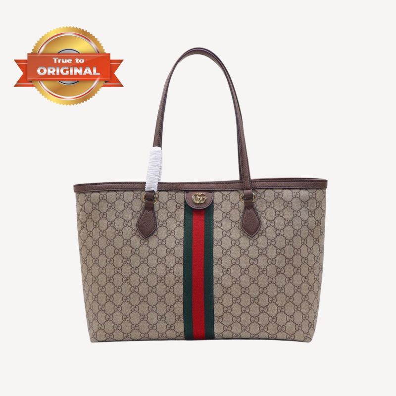 [True-to-ORIGINAL] Gucci Ophidia GG Medium Tote Bag Beige For Women 15in/38cm 631685 96IWB 8745