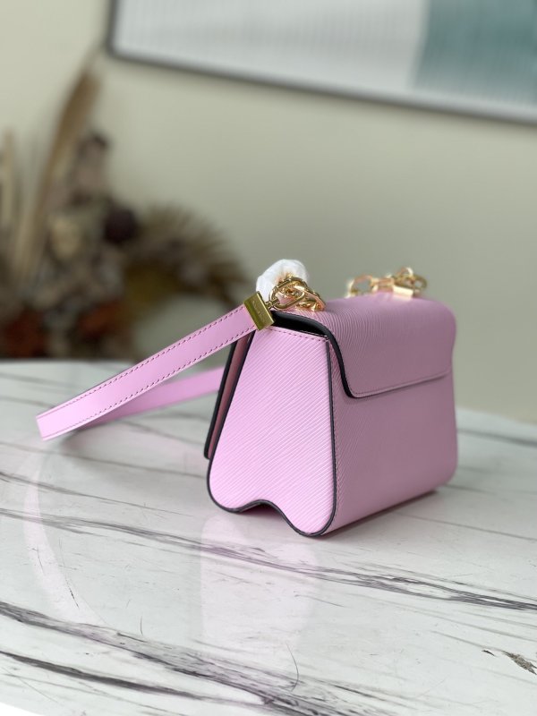 Louis Vuitton Twist PM Monogram Flower Wisteria Purple For Women, Women’s Handbags, Shoulder And Crossbody Bags 9.1in/23cm LV M59405