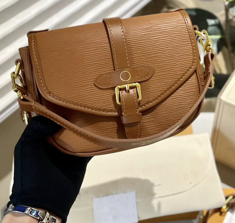 Louis Vuitton Saumur BB Cognac Bag For Women M23470- 7.9 Inches/ 20 Cm
