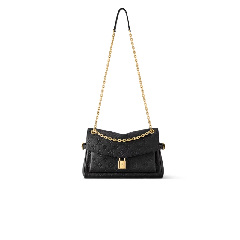 Louis Vuitton Anytime Flap Bag Black For Women 11.6in/29.5cm M14604