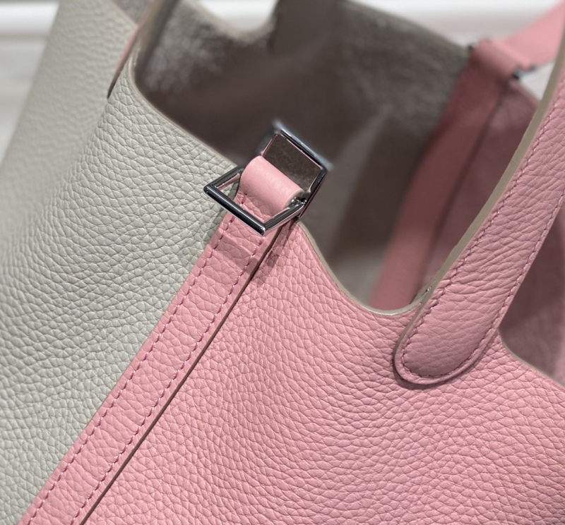 Hermes Picotin Lock 18 Bag Grey/Pink For Women 7.1in/18cm
