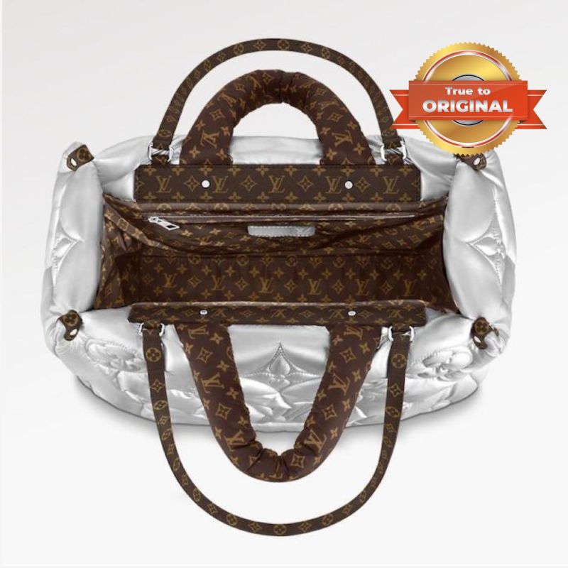 [True-to-ORIGINAL] Louis Vuitton Pillow Onthego GM Silver For Women 16.1in/41cm LV M21053