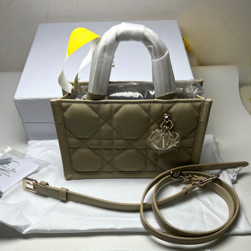 Dior Mini Dior Book Tote Powder Beige For Women 8.5 Inches/ 21.5 Cm S5573OWHP_M51U