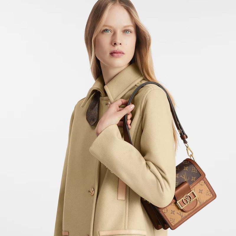 Louis Vuitton Mini Dauphine Monogram And Monogram Reverse Canvas By Nicolas Ghesquière For Spring-Summer, For Women Women’s Handbags, Shoulder Bags 20cm LV M45959