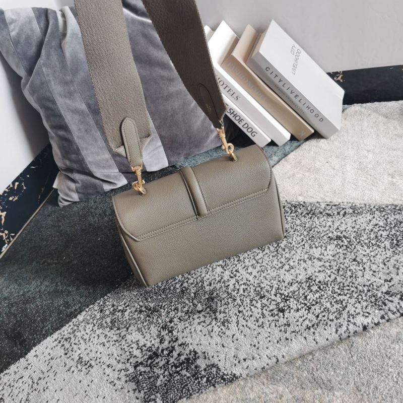 Celine Teen Soft 16 In Supple Grained Grey For Women‎ 9in/23cm