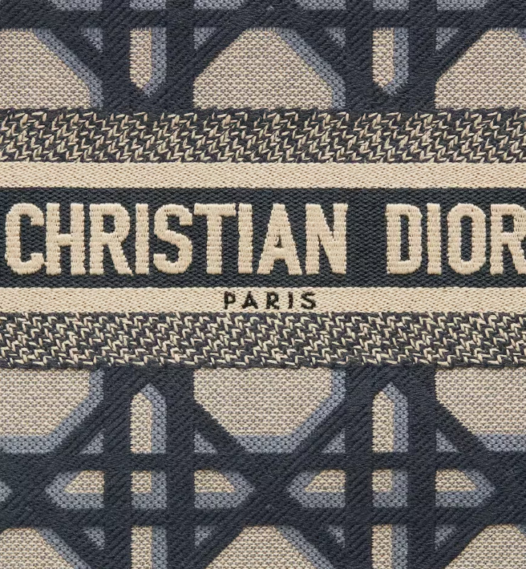 Christian Dior Small Dior Tote Beige And Blue Bag For Women M1265ZZAU_M928- 10.5 Inches/ 26.5 Cm