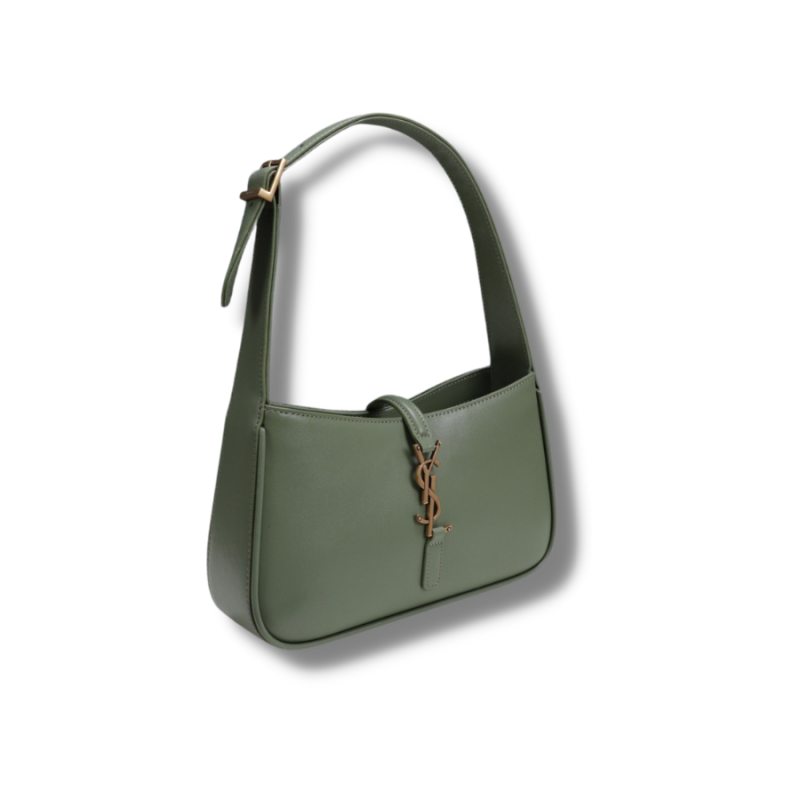 Saint Laurent YSL Small ‘Le 5 À 7 Hobo Bag In Smooth Leather Green For Women – 215080301