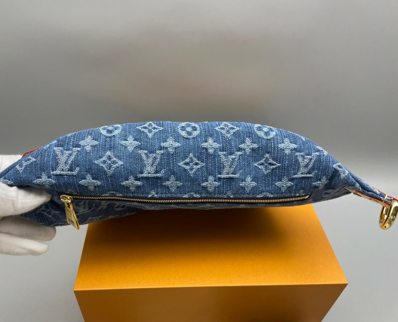 [True-to-ORIGINAL] Louis Vuitton High Rise Blue Denim Bag For Women 15 Inches / 38 Cm M46837