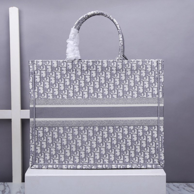 Christian Dior Large Dior Book Tote Gray, For Women, Women’s Handbags 16.5in/42cm CD M1286ZRIW_M932