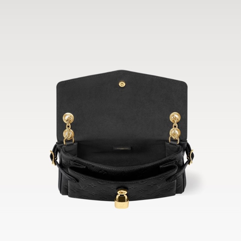 Louis Vuitton Anytime Flap Bag Black For Women 11.6in/29.5cm M14604