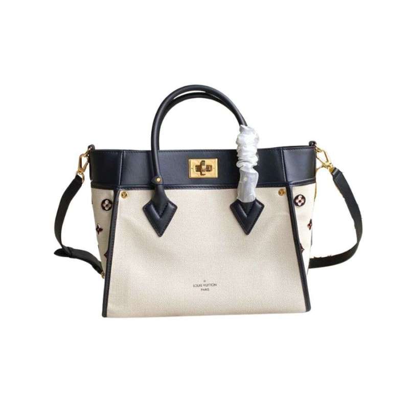 Louis Vuitton On My Side MM Tote Bag Cream For Women 12in/30.5cm