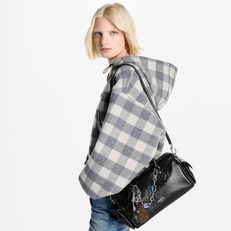 [True-to-ORIGINAL] Louis Vuitton Speedy Cargo Vibe Bag Black For Women 11in/28cm M12934