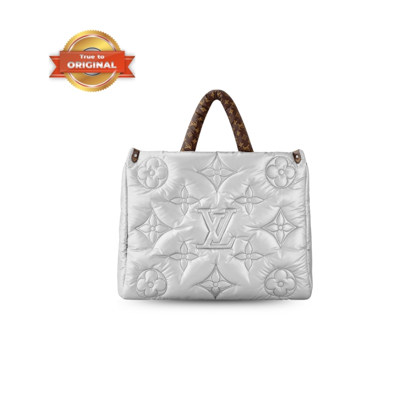 [True-to-ORIGINAL] Louis Vuitton Pillow Onthego GM Silver For Women 16.1in/41cm LV M21053