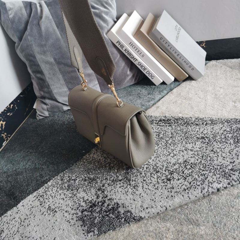 Celine Teen Soft 16 In Supple Grained Grey For Women‎ 9in/23cm
