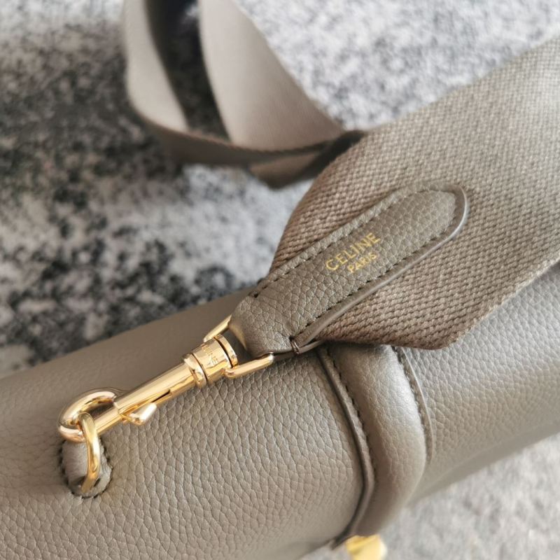 Celine Teen Soft 16 In Supple Grained Grey For Women‎ 9in/23cm