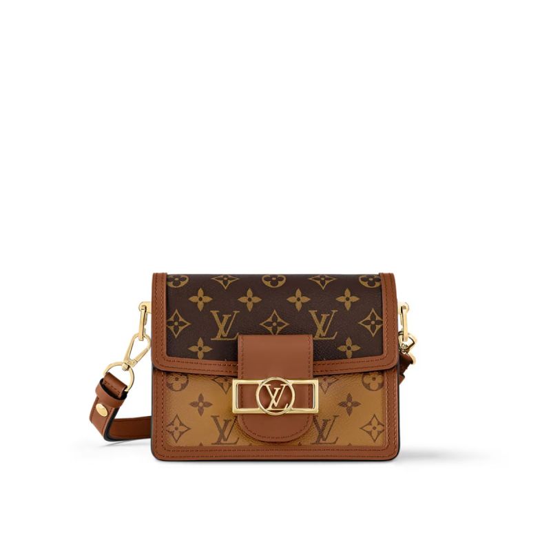 Louis Vuitton Mini Dauphine Monogram And Monogram Reverse Canvas By Nicolas Ghesquière For Spring-Summer, For Women Women’s Handbags, Shoulder Bags 20cm LV M45959