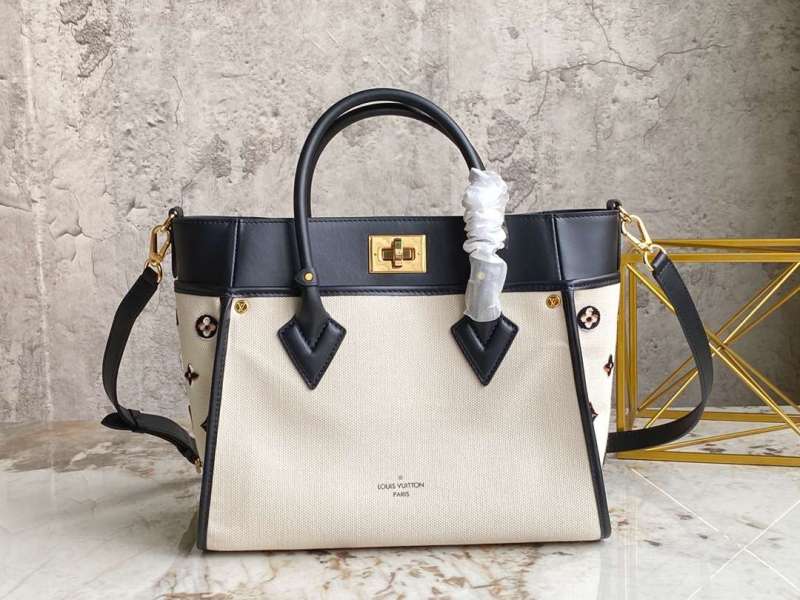 Louis Vuitton On My Side MM Tote Bag Cream For Women 12in/30.5cm