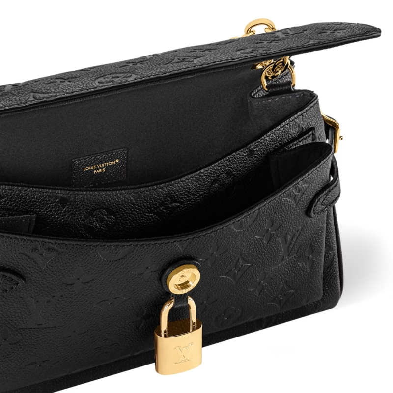 Louis Vuitton Anytime Flap Bag Black For Women 11.6in/29.5cm M14604