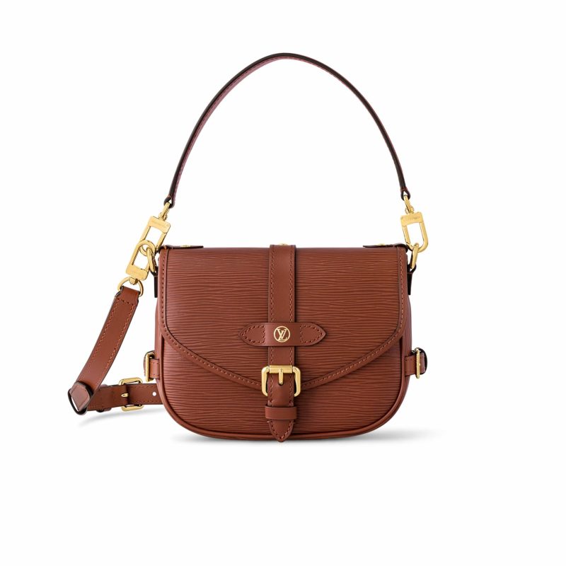 Louis Vuitton Saumur BB Cognac Bag For Women M23470- 7.9 Inches/ 20 Cm
