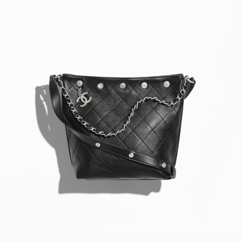 Chanel Large Bucket Bag Black 12.2in/31cm For Women AS5406-B20001-94305