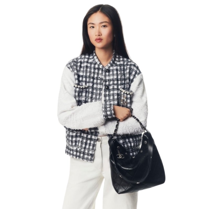 Chanel Large Bucket Bag Black 12.2in/31cm For Women AS5406-B20001-94305