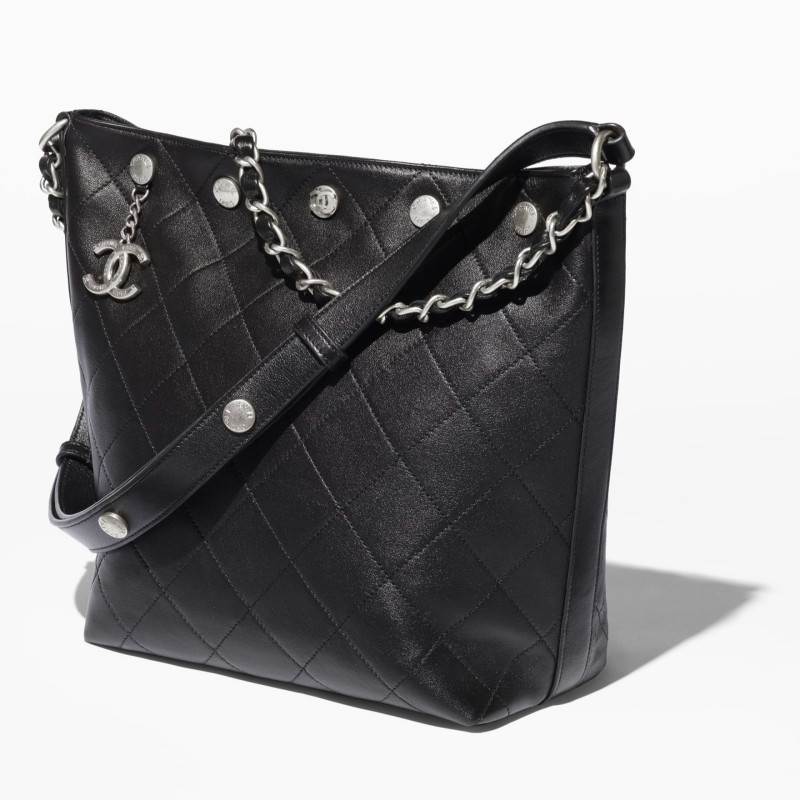 Chanel Large Bucket Bag Black 12.2in/31cm For Women AS5406-B20001-94305