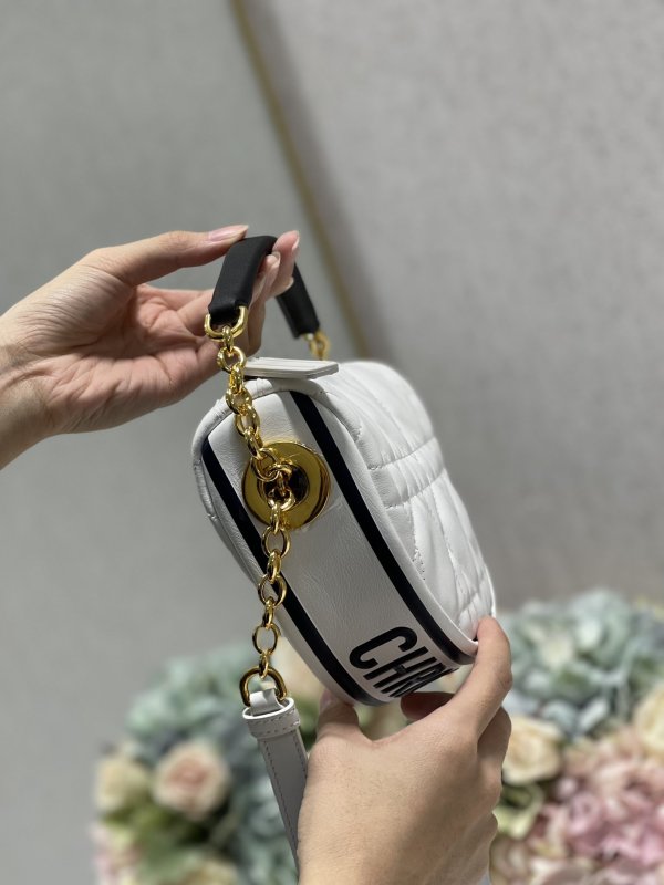 Christian Dior Small Dior Vibe Hobo Bag White Cannage, White, For Women Women’s Handbags, Crossbody Bags, 20cm CD M7200ONOA_M879