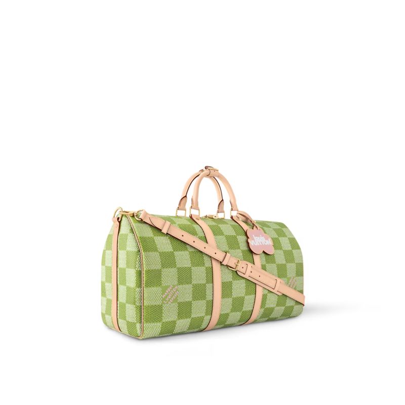 Louis Vuitton Keepall Bandoulière 50 Green 19.7 Inches/ 50 Cm N40667