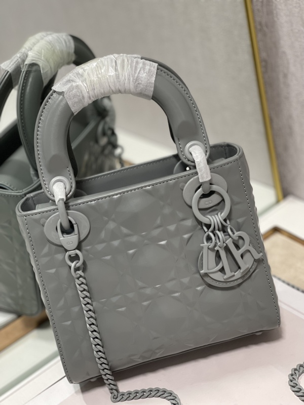 Christian Dior Mini Lady Dior Bag, Dark Grey, For Women Women’s Handbags, Crossbody Bags, 17cm CD