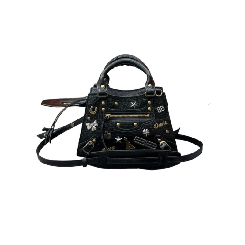 Balenciaga Neo Cagole XS Handbag Black For Women‎ 10.2in/25.9cm