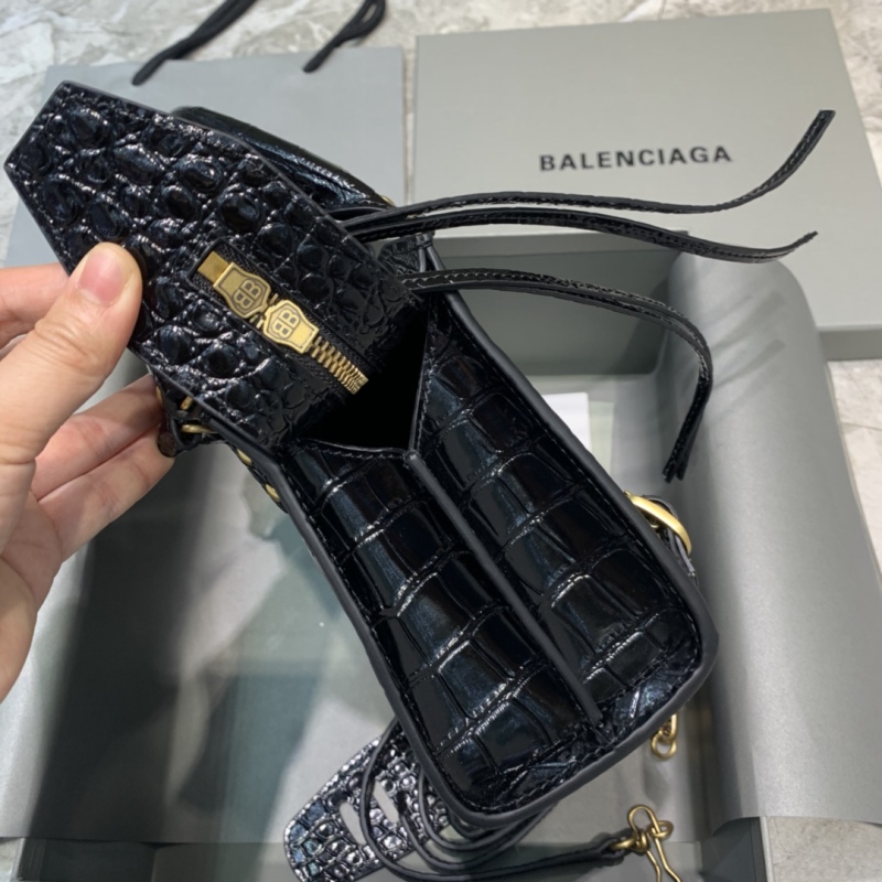 Balenciaga Neo Classic Mini Handbag Black/Green For Women‎ 8.6in/21.8cm