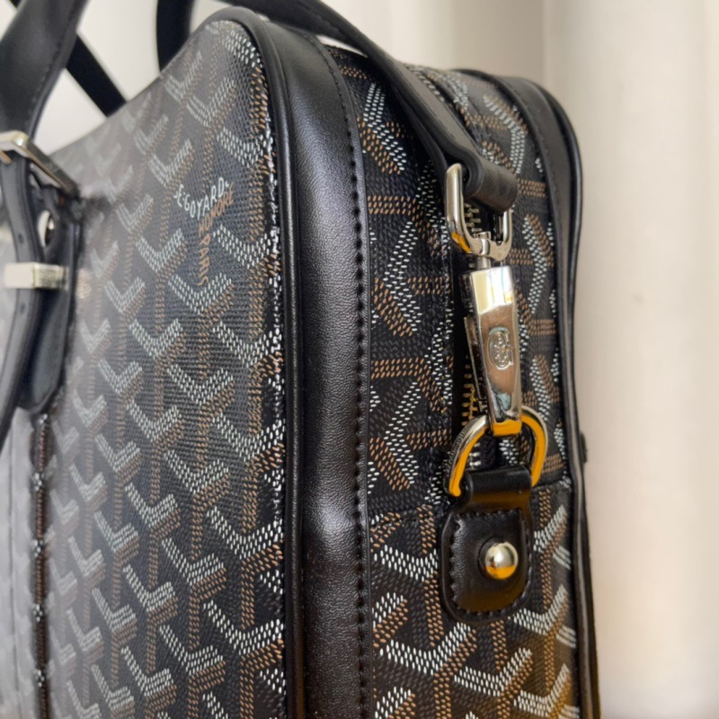Goyard Ambassade MM Document Case Green/Grey/Black For Women‎ 16.1in/41cm AMBASSMMLTY01CL03P