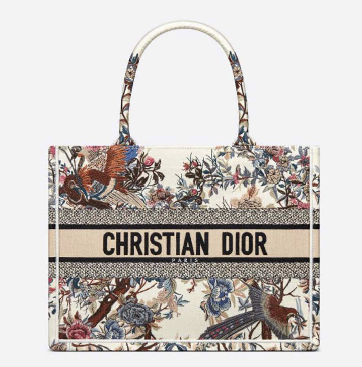 Christian Dior Large Dior Book Tote Latte Multicolor Bag For Women M1286ZRWD_M941- 16.5 Inches/ 42 Cm