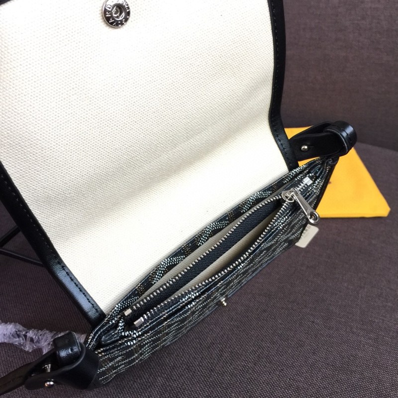 Goyard Plumet Pocket Wallet Black For Women‎ 8.1in/20.5cm PLUMETPMLTY01CL01P