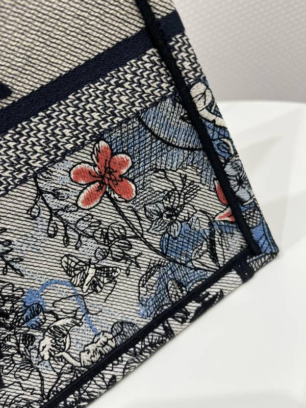 Dior Medium Dior Book Tote Denim Multicolor For Women 14in/36 cm M1296ZRZI_M49E