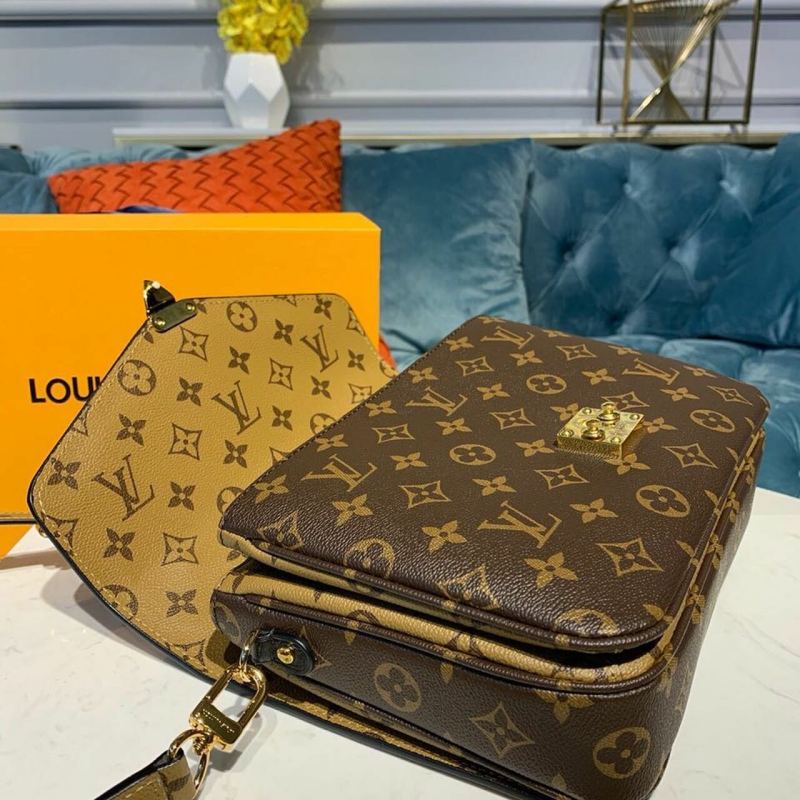 Louis Vuitton Pochette Metis Monogram Reverse Canvas For Women, Women’s Handbags, Shoulder And Crossbody Bags 9.8in/25cm LV M44876