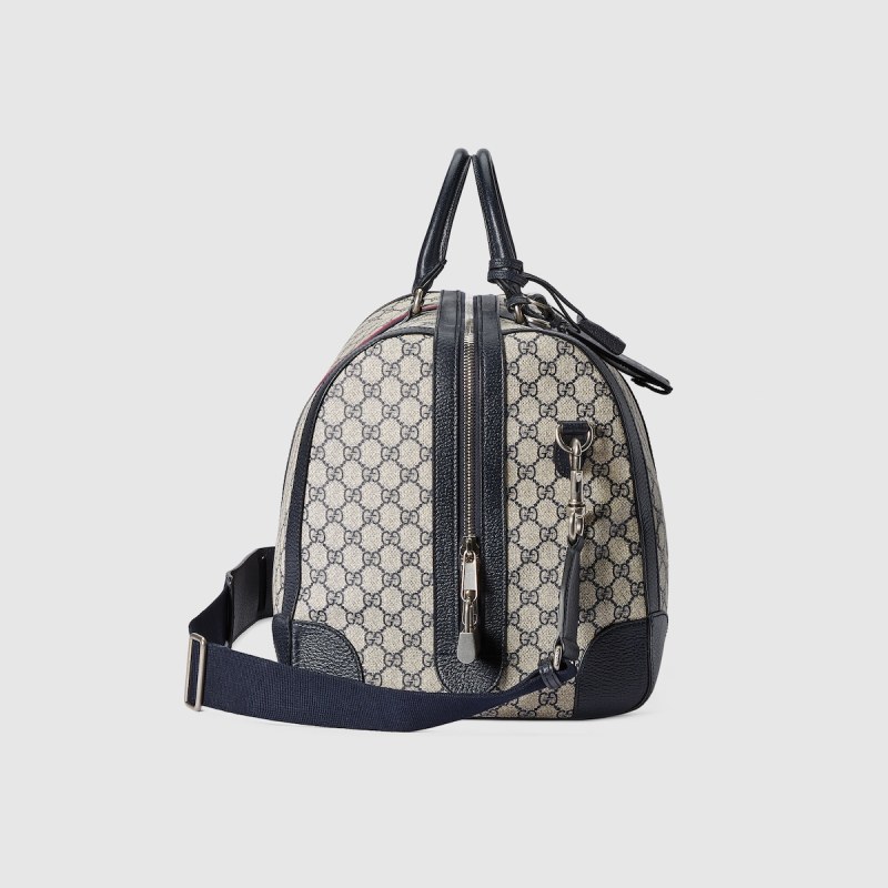 Gucci Savoy Large Duffle Bag Beige 20.5 in/ 52 cm 724612 9AAB6 4076
