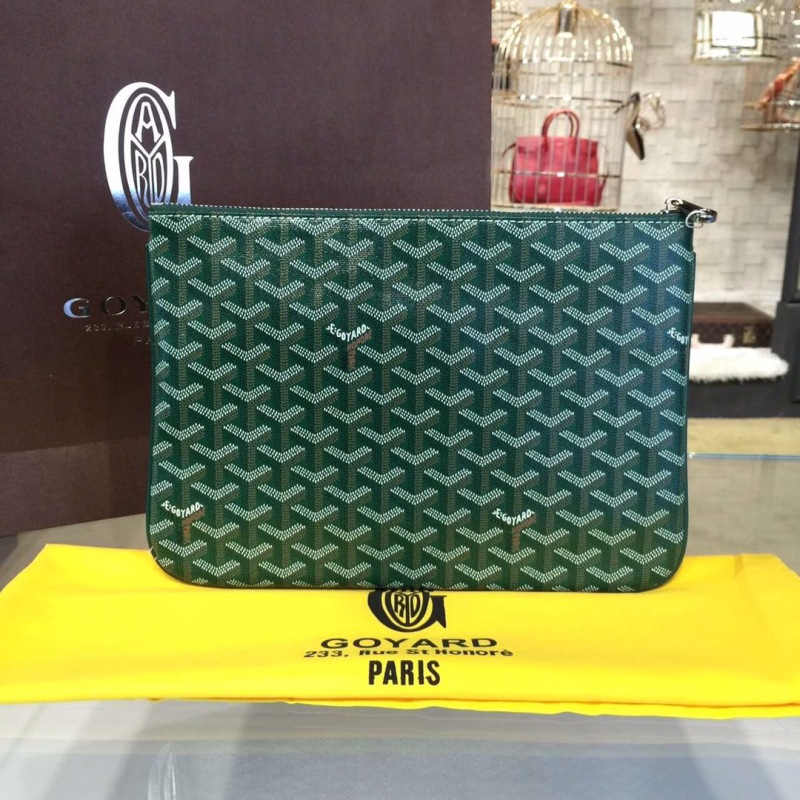 Goyard Senat MM Pocket Green/Blue/Black For Women‎ 11.8in/30cm SENAT2MMLTY09CL09P