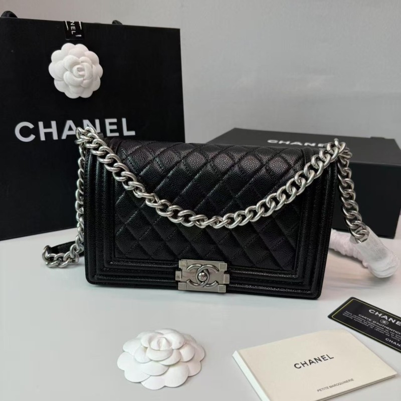 Chanel Boy Black For Women 25cm/9.8in A67086