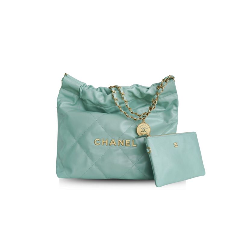 Chanel 22 Small Handbag Jade Green For Women 37cm / 14.43in AS3260
