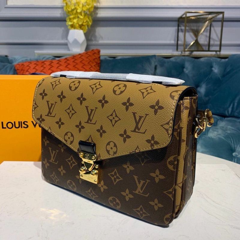 Louis Vuitton Pochette Metis Monogram Reverse Canvas For Women, Women’s Handbags, Shoulder And Crossbody Bags 9.8in/25cm LV M44876